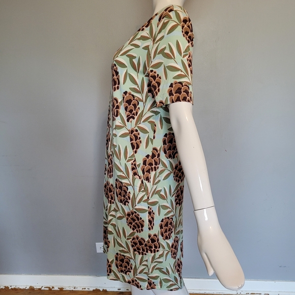 Zilch Amsterdam Pinecone Print Dress, VGUC, Size S - Picture 4 of 7